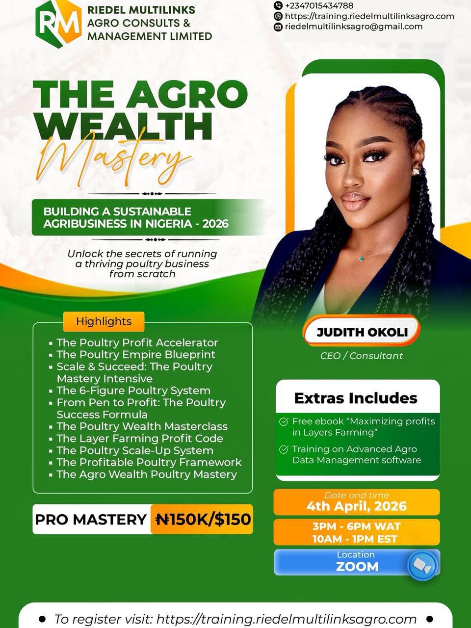 Agro Wealth Mastery 2026 — Building a Sustainable Agribusiness in Nigeria